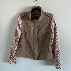 Ella Miss M patterned safari jacket